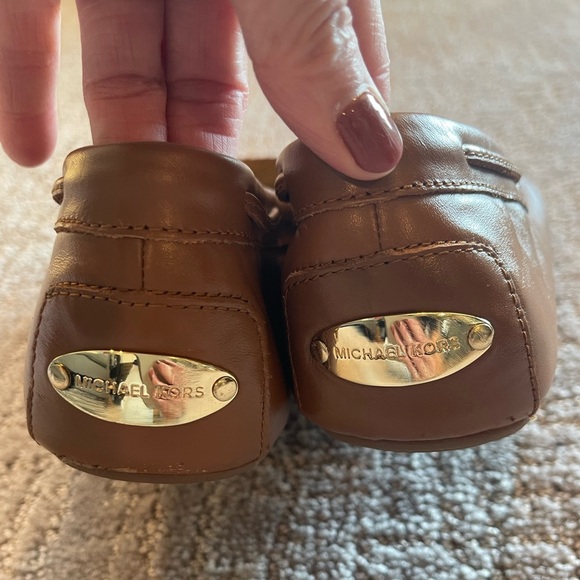 Michael Kors Brown Leather Sutton Moccasin/ Loafers, Comfort, Gold Accents, 9.5M - Picture 7 of 15